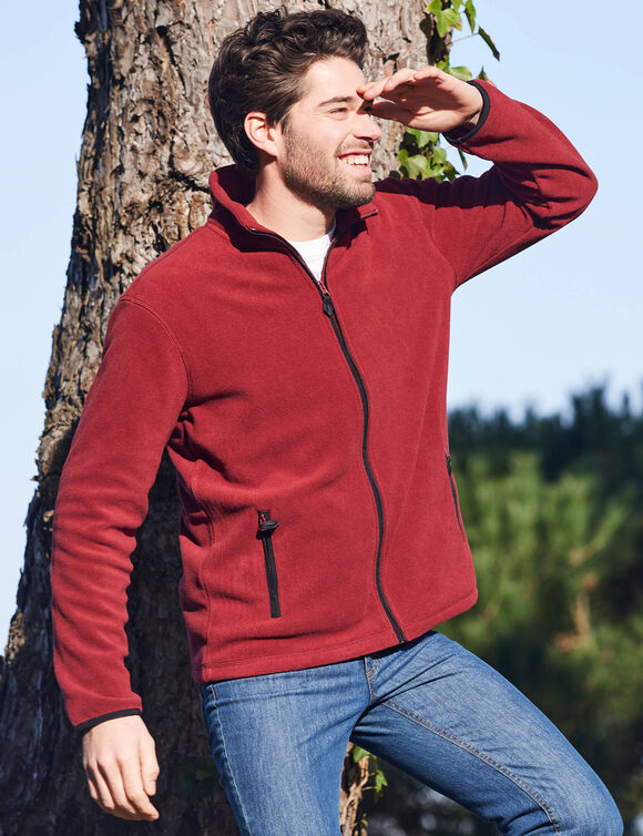 Veste polaire zippée (brique) Veste polaire zippée (brique)